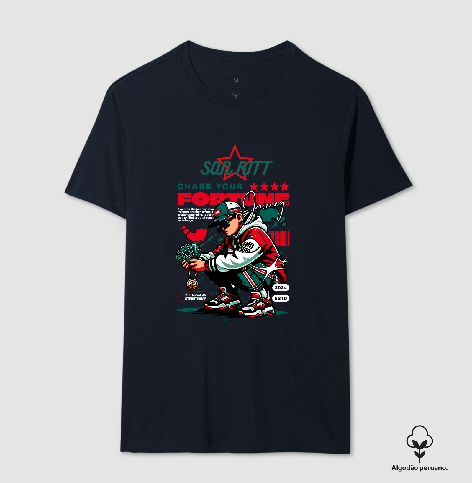 Camiseta Algodão Peruano S★R FORTUNE 