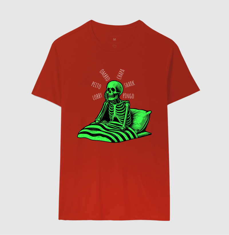 Camiseta Caveira Pensativa