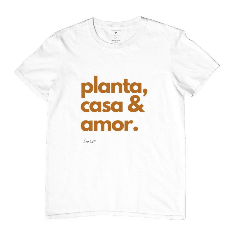 Camiseta Planta, Casa & Amor cl320