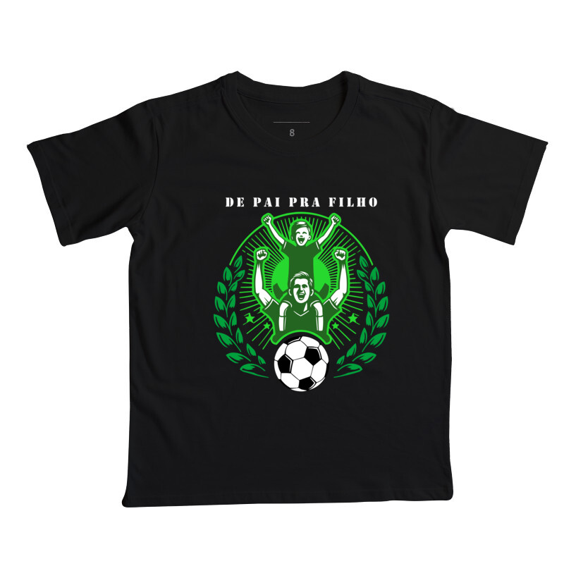 Camiseta De Pai Pra Filho Infantil - Verde