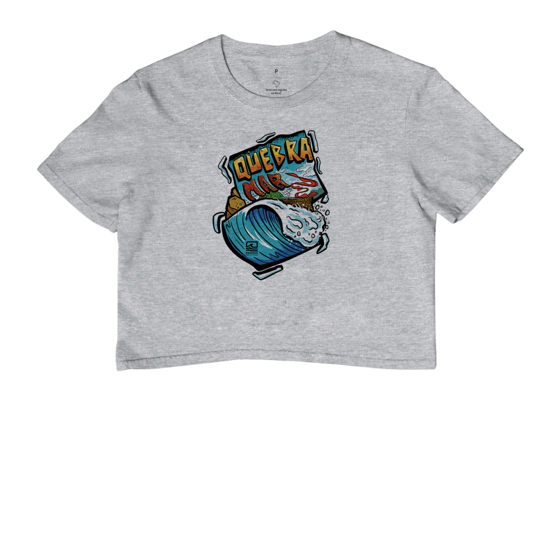 Camiseta Cropped Quebra Mar Graffiti - Cor