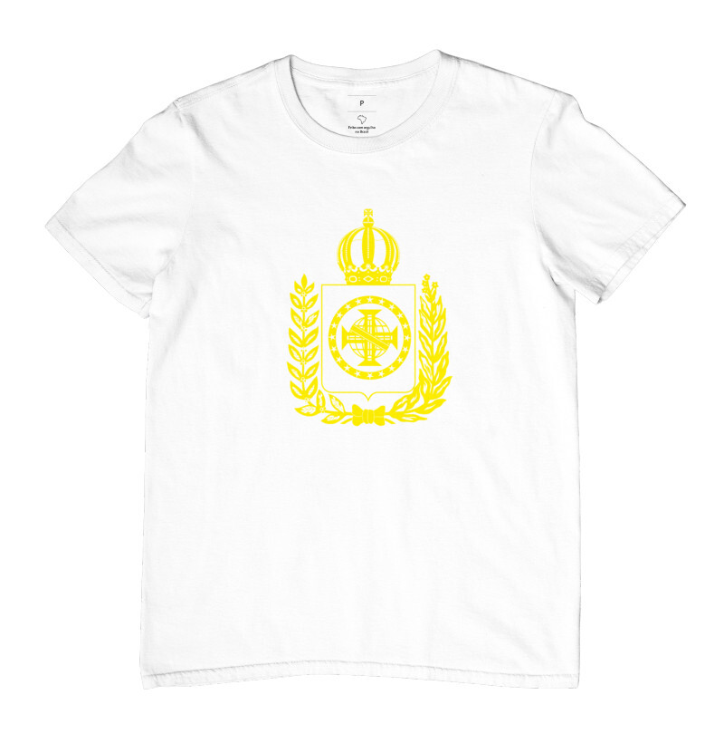Camiseta "Brasão Imperial - Amarela"