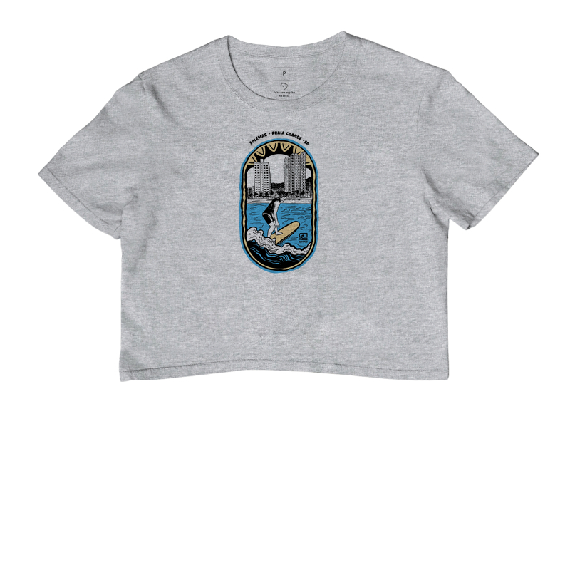 Camiseta Cropped "Surf no Solemar PG-SP" - Cor