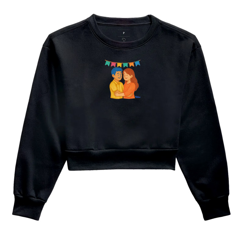 Moletom Cropped "casal H" 3