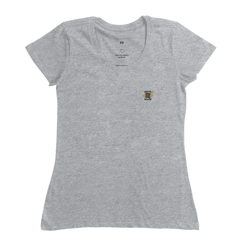 Camisa Básica | Cinza Feminina