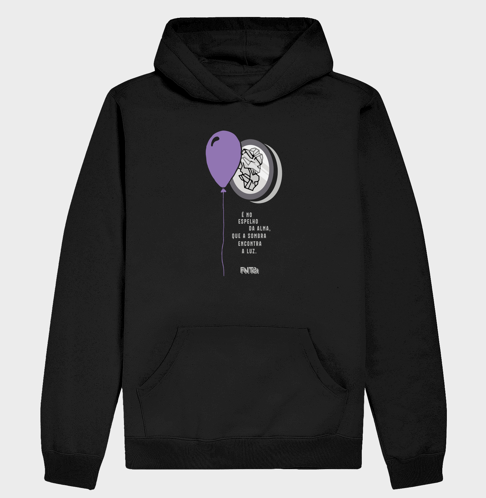 MOLETOM HOODIE SLIM "HUMANOS E MONSTROS" / ESPELHO DA ALMA