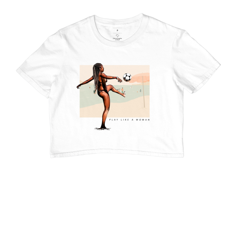Play Like a Woman Chapa Cropped