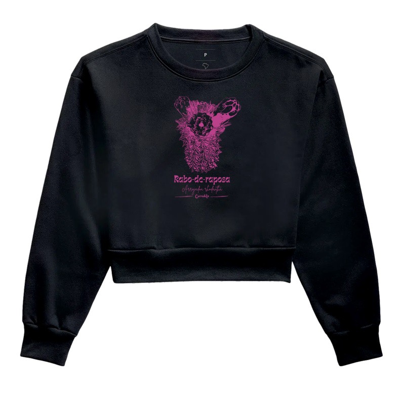 Moletom Cropped Rabo-de-Raposa