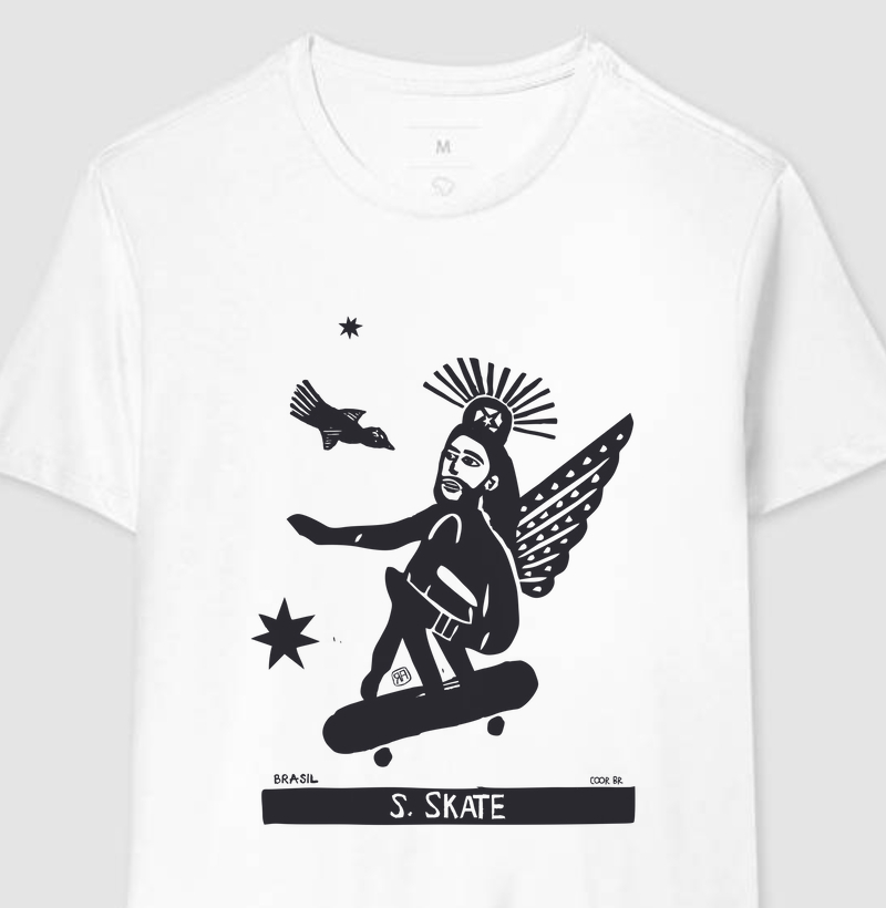 Camiseta Santo Skate