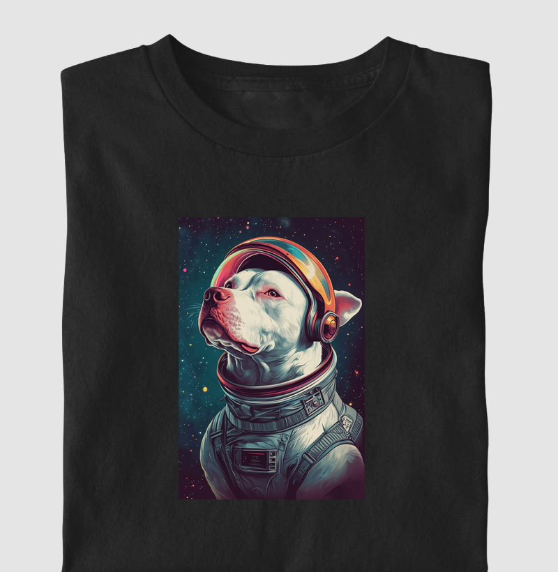 Pit Bull Branco Astronauta