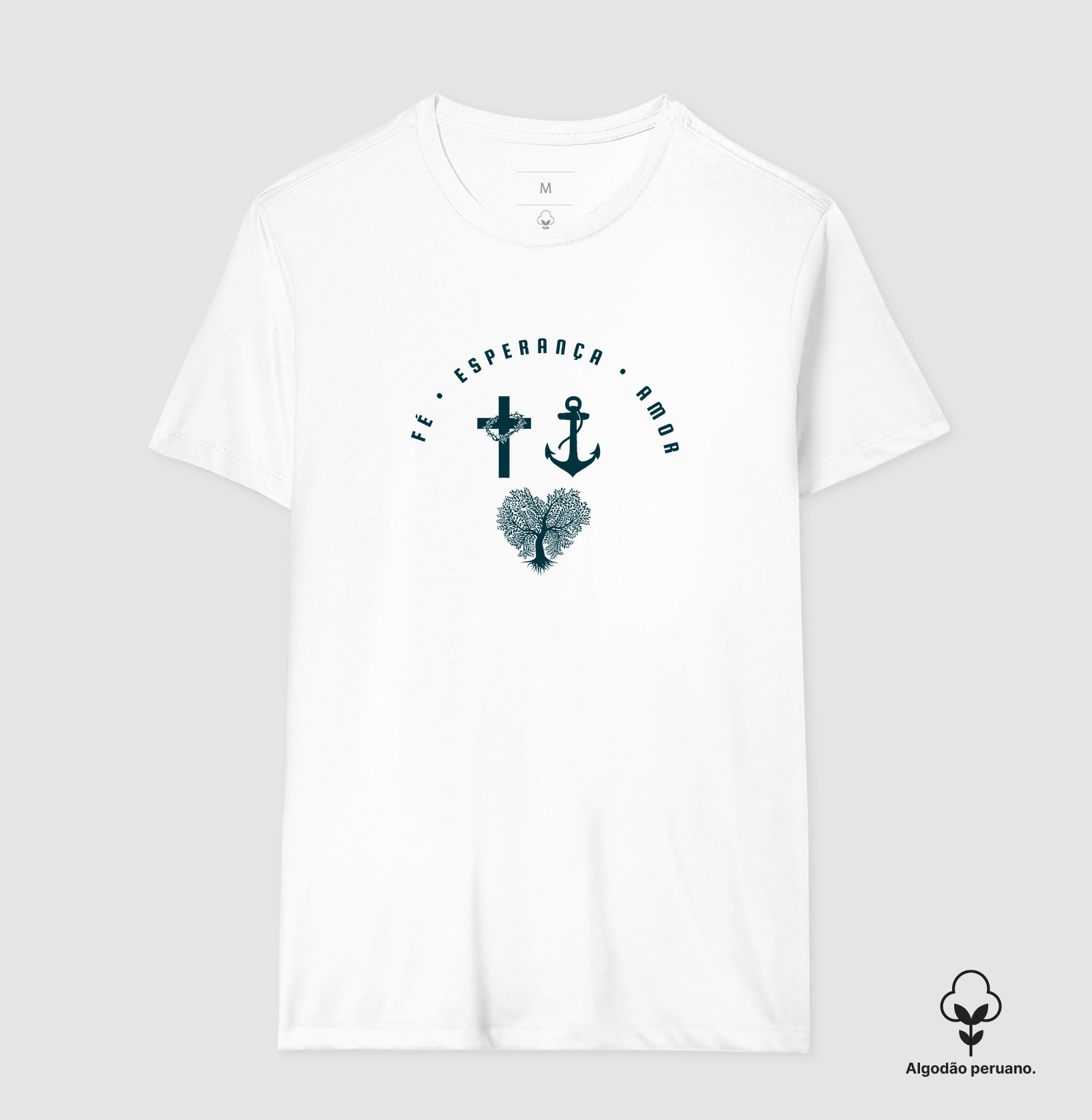 Camiseta Tríade da Fé, Esperança e Amor