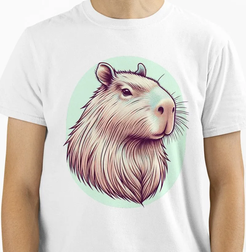 Capivara Retrato Pastel