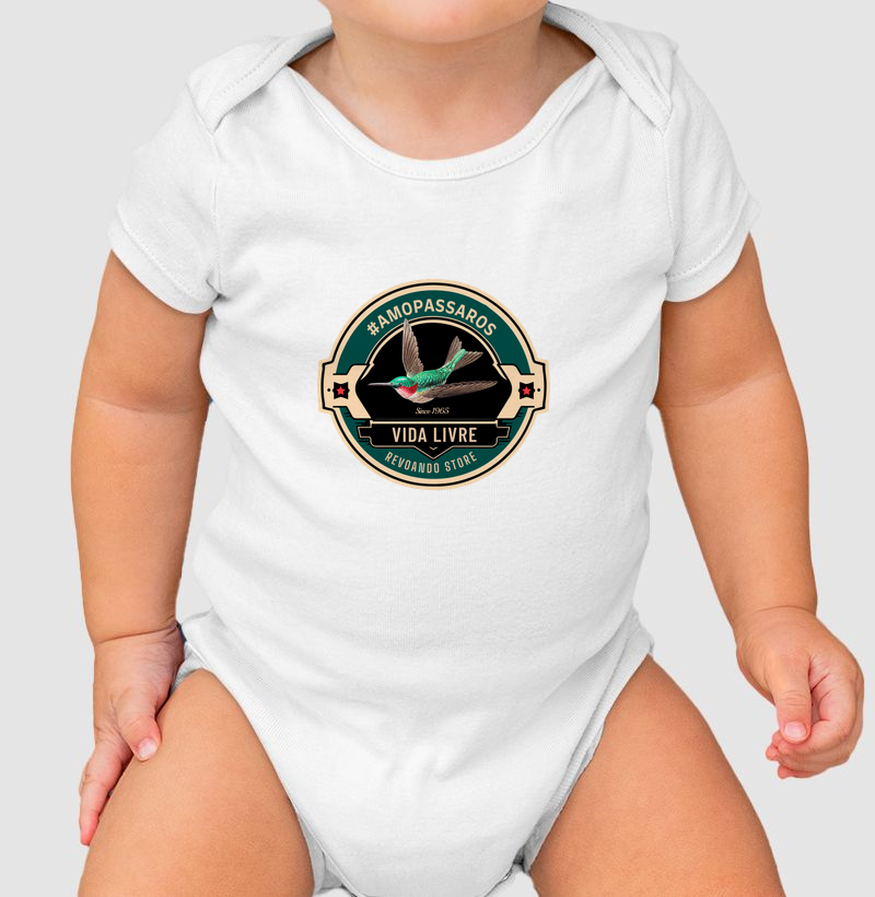 Vida Livre - Vintage - Body Infantil