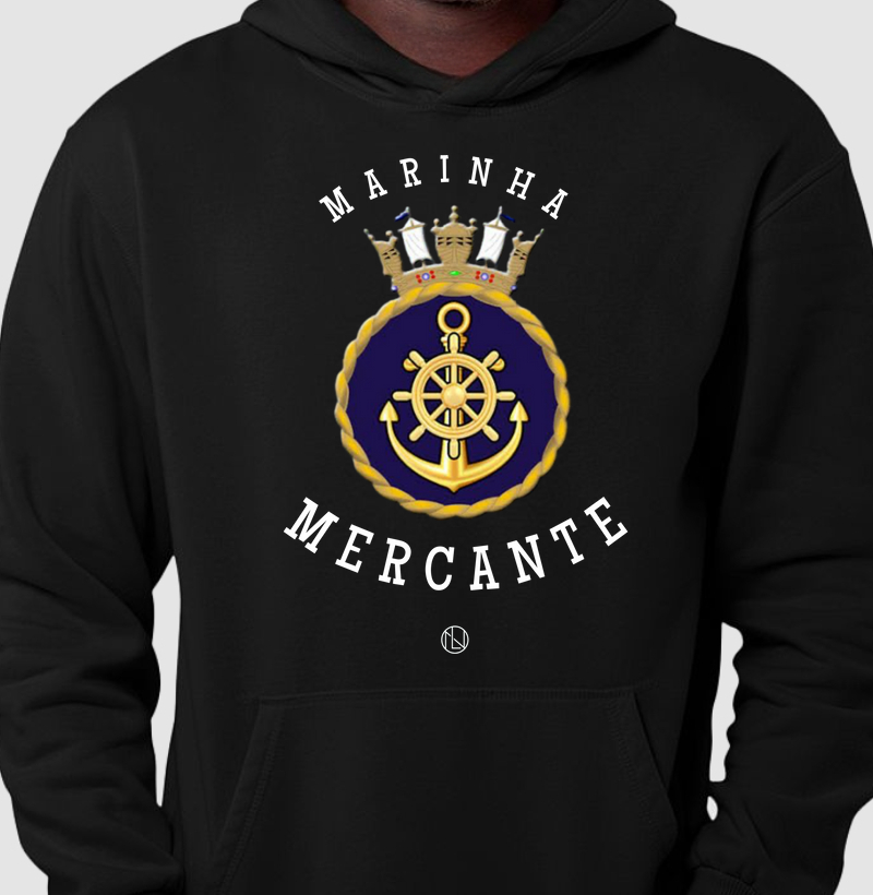 Hoodie Moletom Marinha Mercante Grande 