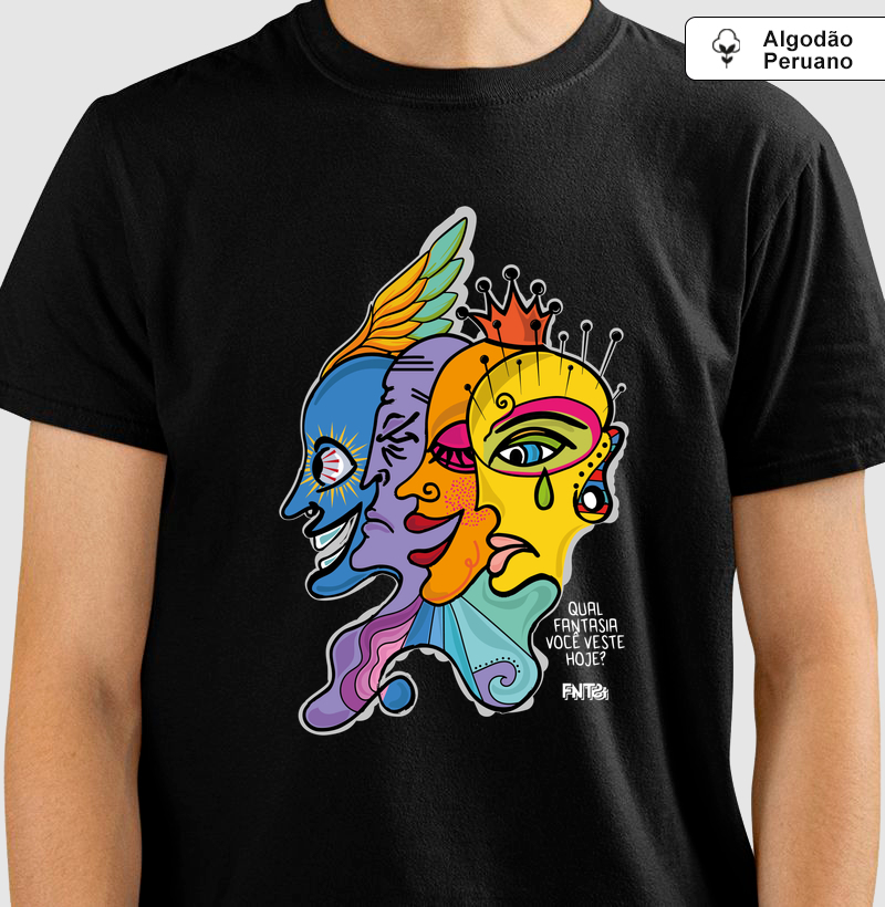 T-SHIRT "DIA" / MÁSCARAS (ALGODÃO PERUANO)