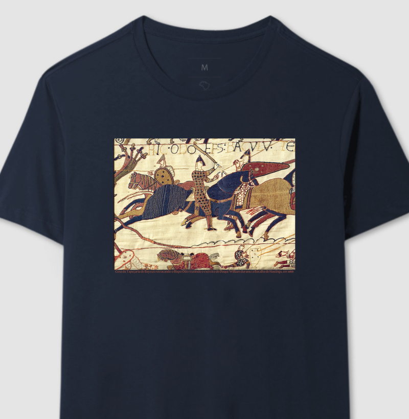 Camiseta Tapeçaria de Bayeux: Bispo Odo e a Conquista de 1066