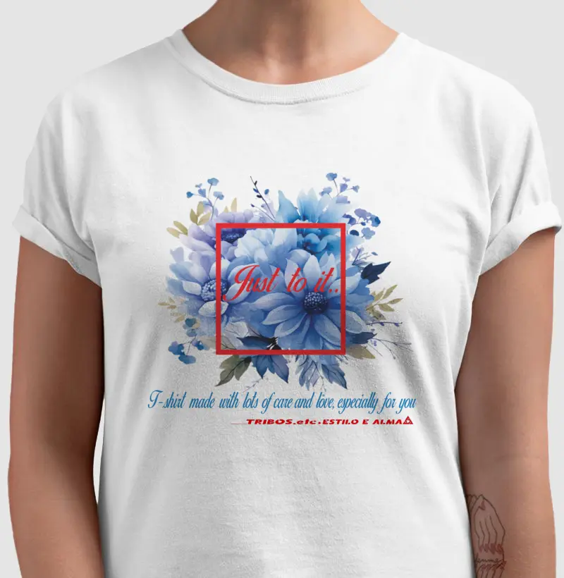 CAMISETA RESERVA.INK MASCULINA E FEMININA TRIBOS.etc ELAS A ROSA AZUL JUST DO IT