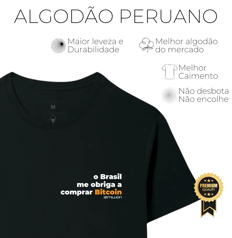O Brasil me obriga a comprar bitcoin - Algodão Peruano 