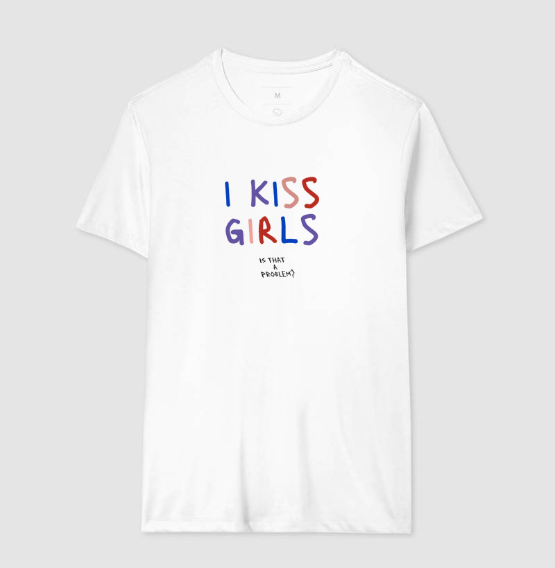 Camiseta Estampada I Kiss Girls
