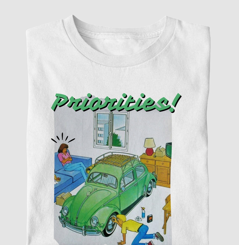 Camiseta Priorities! Illustration Series