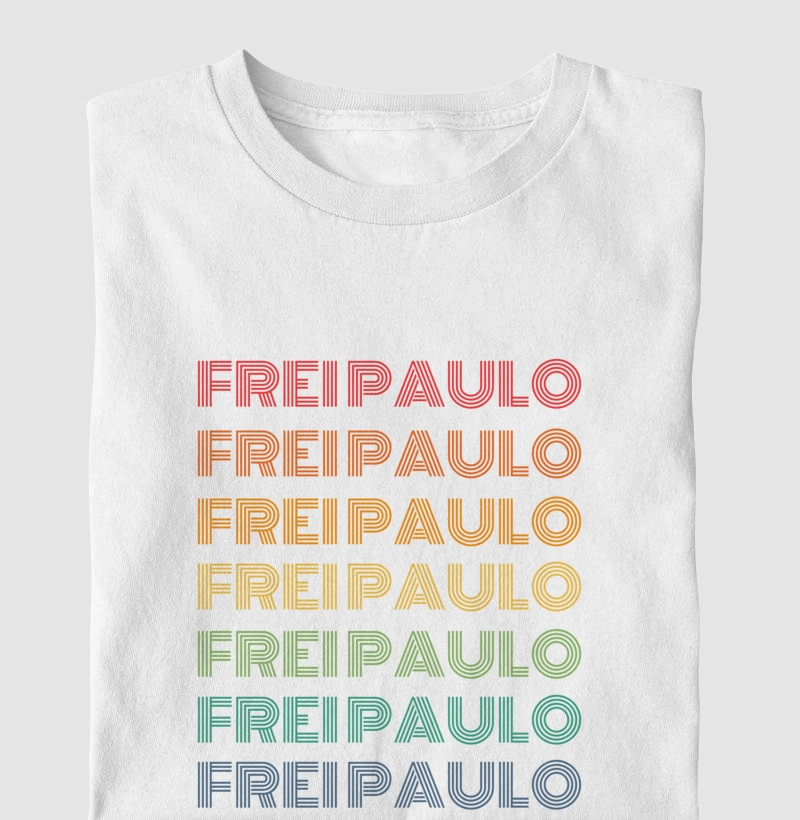 Frei Paulo Letreiro Retrô