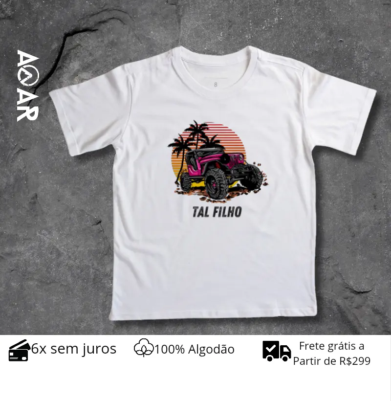 Camiseta Infantil Jeep Off Road Tal FILHO