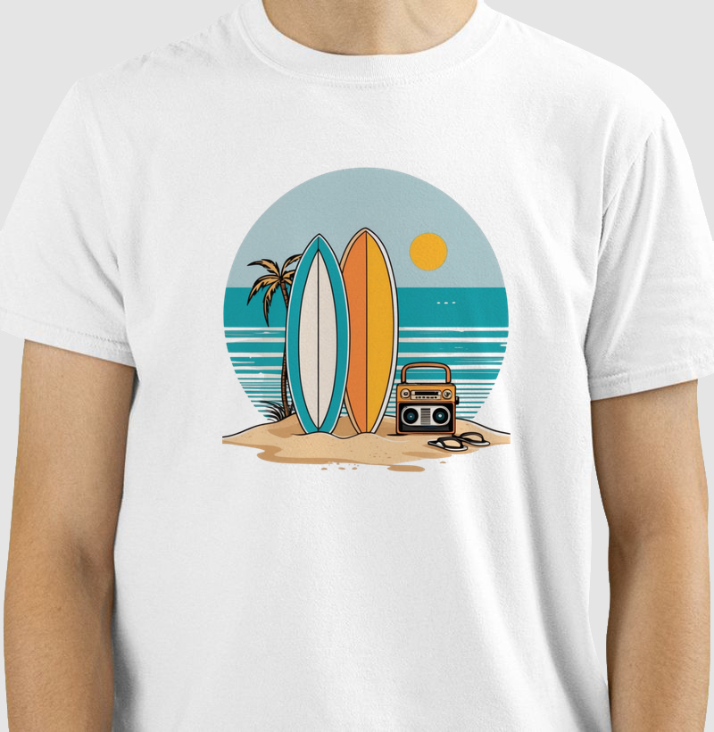 Camiseta Surf Mixtape — Praia & Som | Posto80