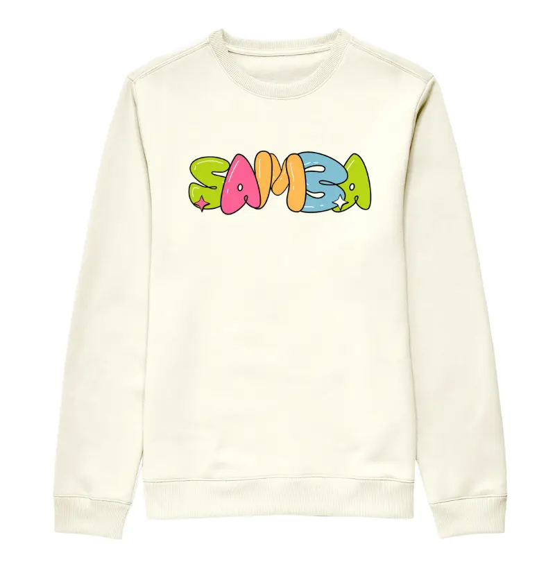 Moletom Sem Capuz Suéter - Samba 01