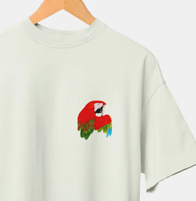 Mini Aves - Arara vermelha - Oversized