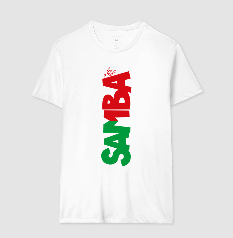 SAMBA VERDE E VERMELHO NA BRANCA