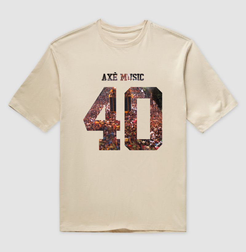 Camiseta Oversized Axé - 40 anos