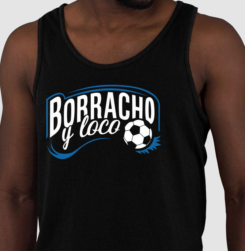 Regata Branca Borracho y Loco Masculino