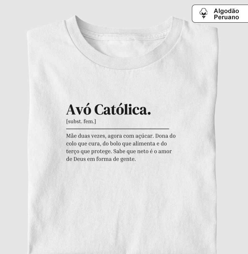 Avó Católica - Dicionário - Algodão Peruano