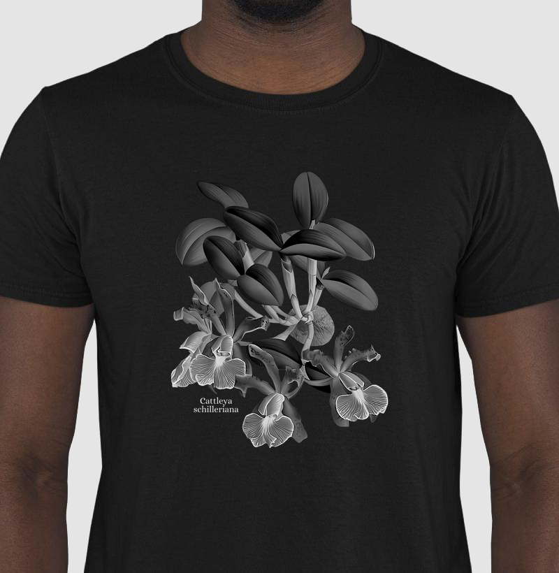 Camiseta Cattleya schilleriana P&B