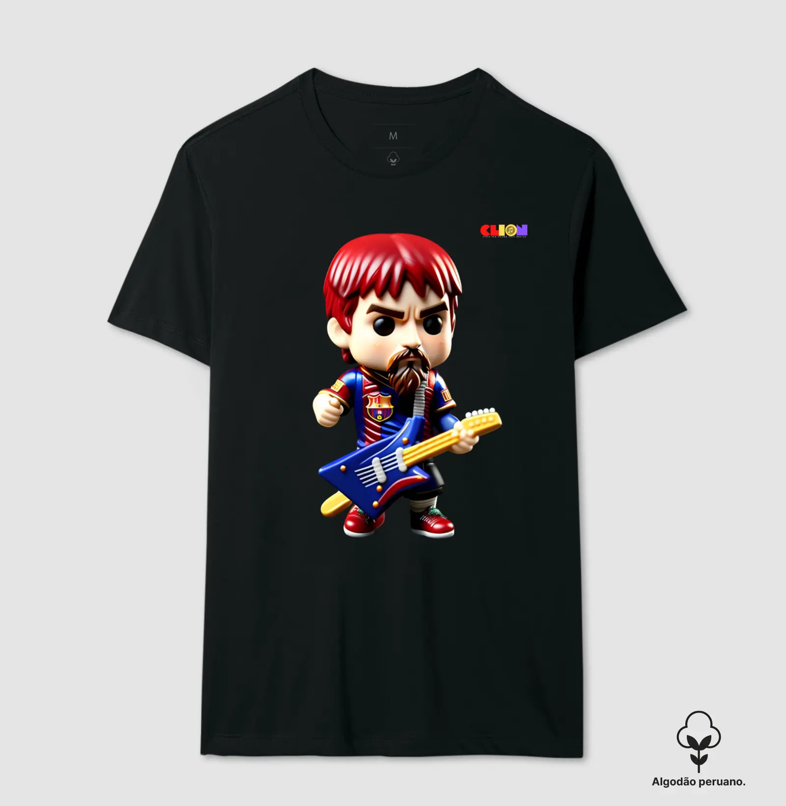 camiseta messi rock