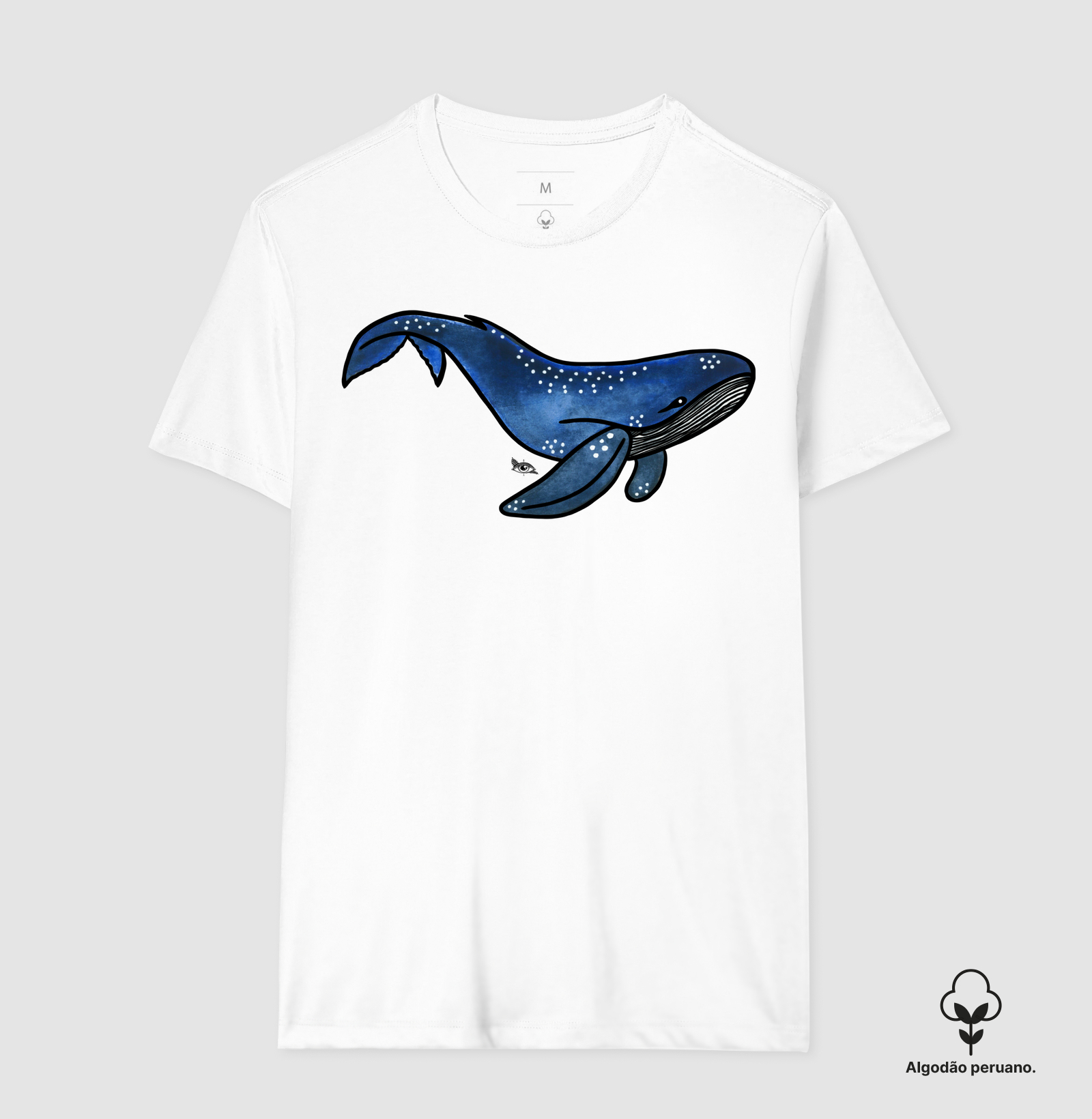 Baleia Azul Aquarela