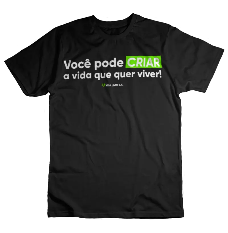 Camiseta Vida Livre SA Slogan 2