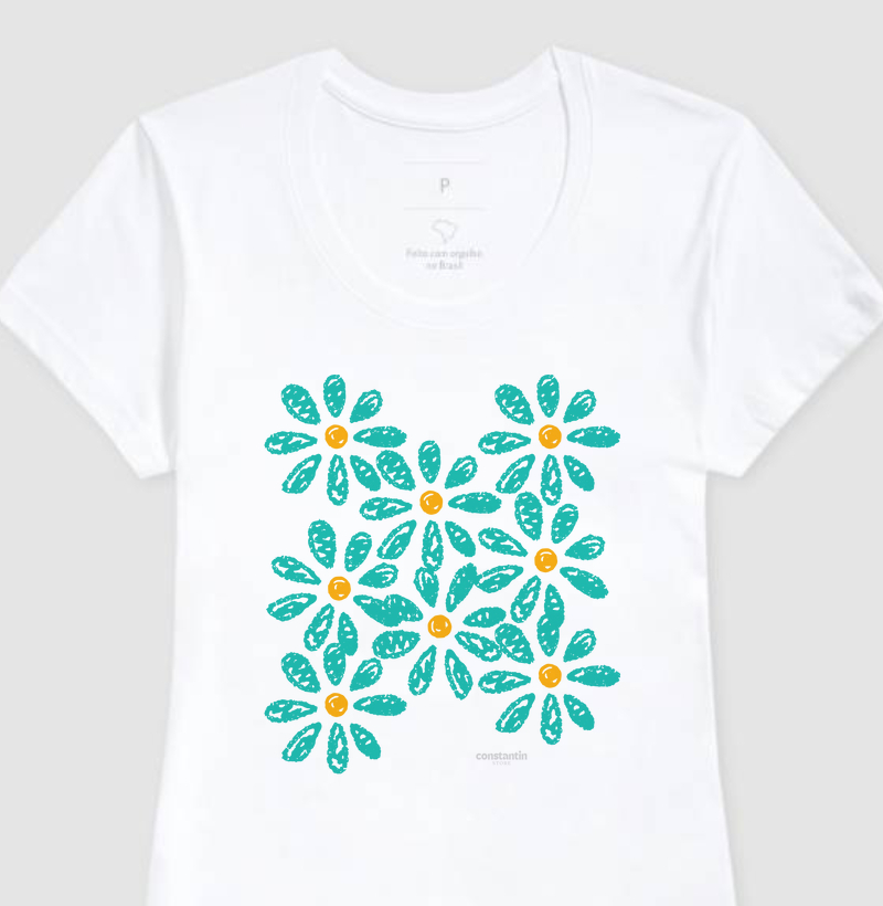 Camiseta margaridas