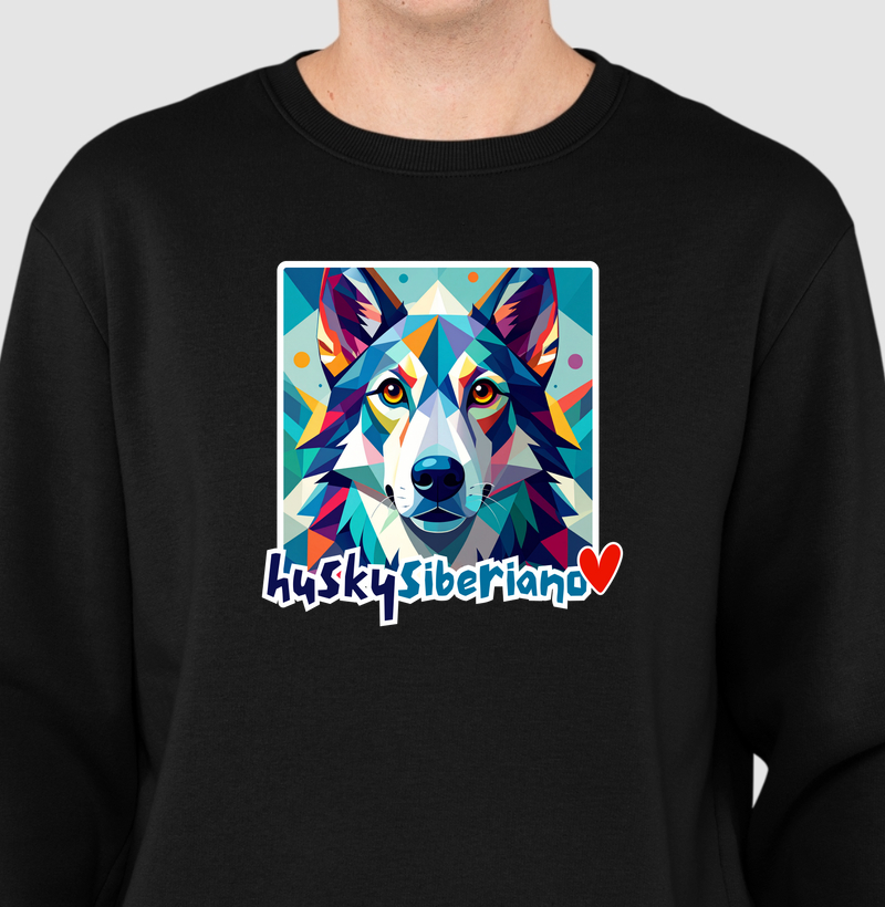 Geometric Husky Siberiano