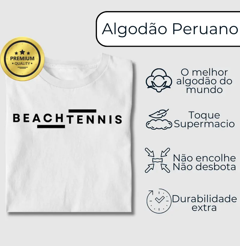 Camiseta Algodão - Crossover Beach Tennis