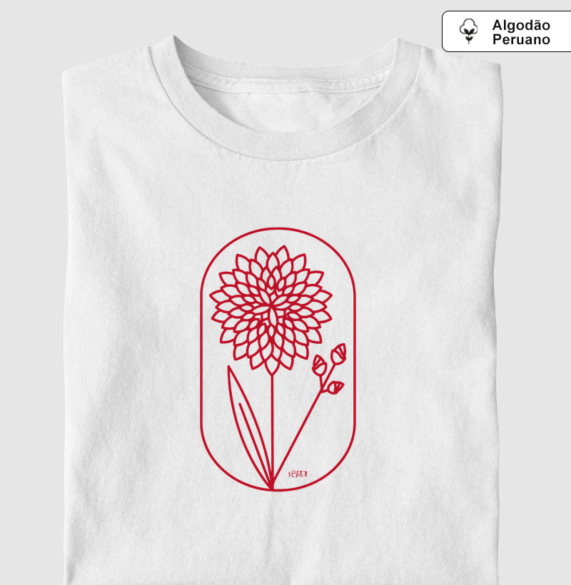 Flor estilizada vermelha