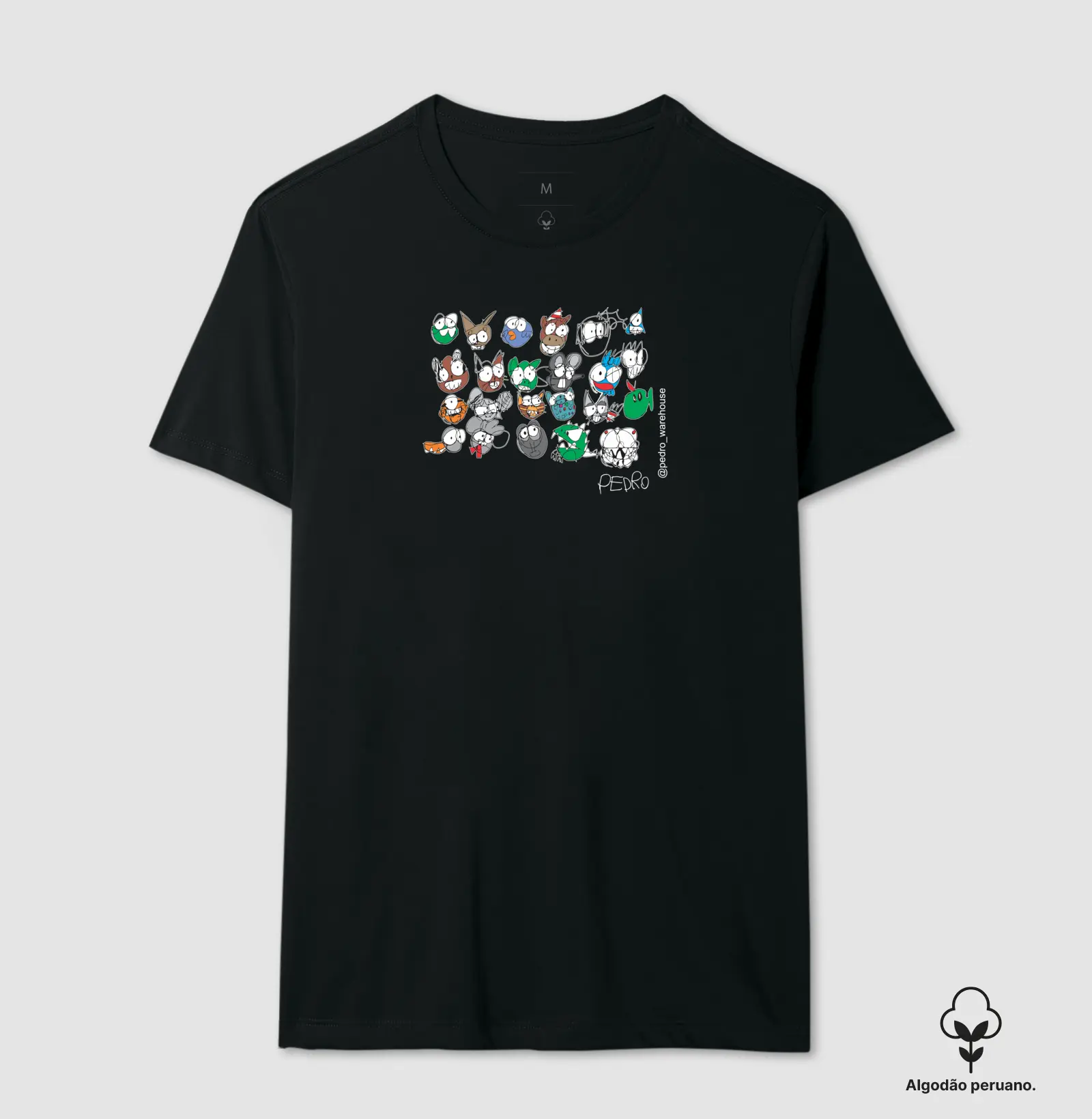 CAMISETA PREMIUM ALGODÃO PERUANO - MONSTROS E CIA