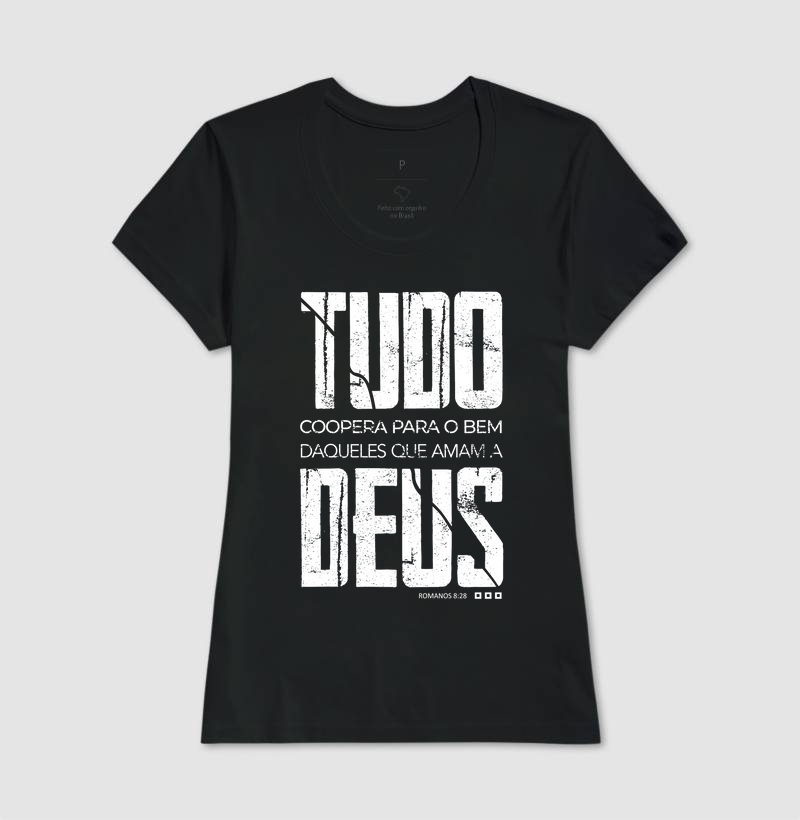 Camiseta Feminina Tudo Coopera para o Bem