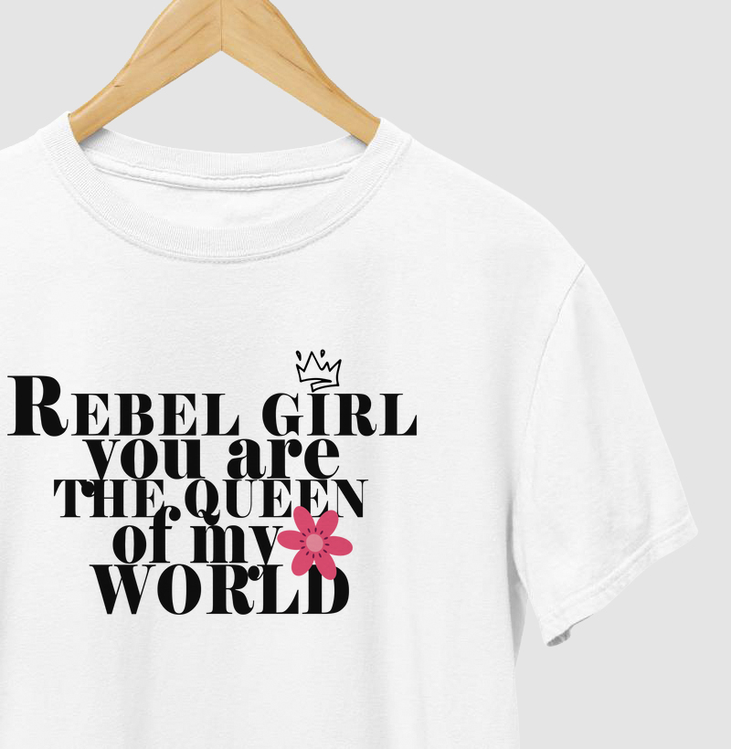 Camiseta Estampada Rebel Girl