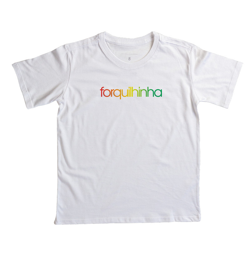 Camiseta Infantil Forquilhinha Cores da Bandeira