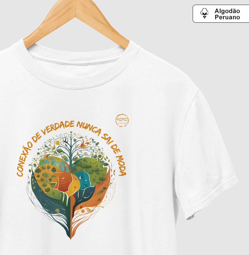 Camiseta Premium KIRI - Conexão de Verdade Nunca sai de Moda