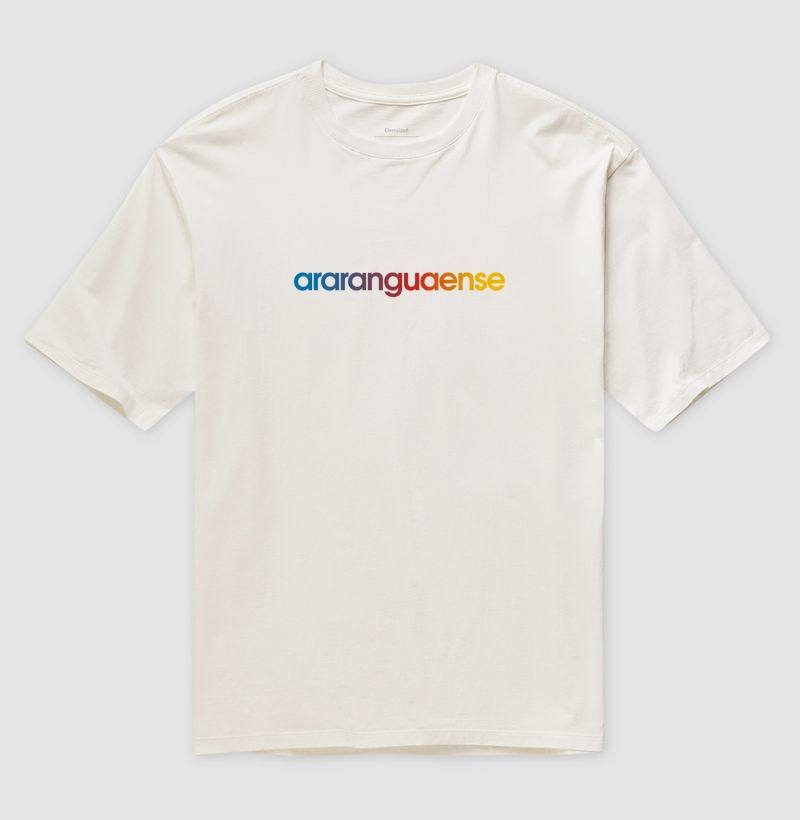 Camiseta Oversized Araranguaense Cores da Bandeira