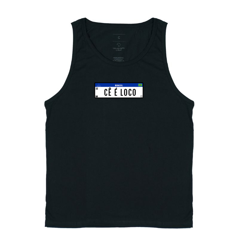 Cê é LOCO Camiseta Regata Algodão 