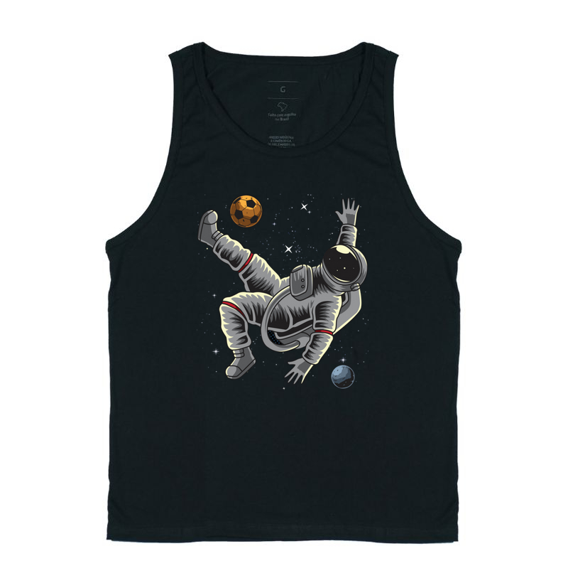 Astronauta Jogando Futebol no Espaço