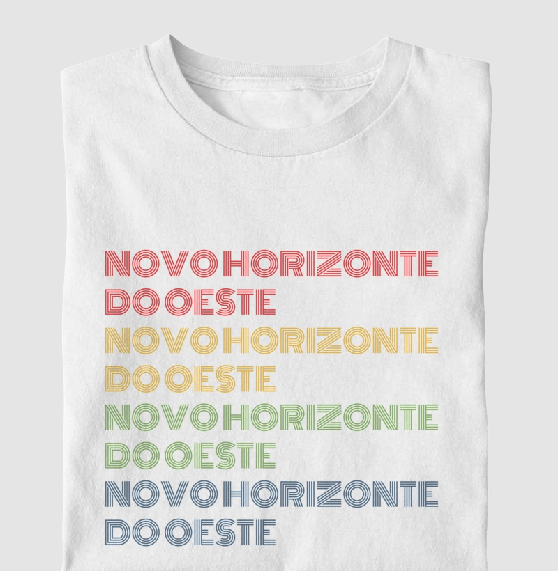 Novo Horizonte do Oeste Letreiro Retrô
